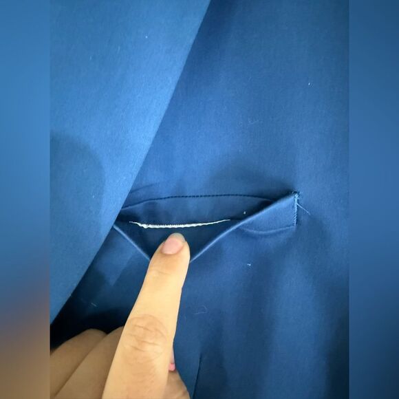 Express Extra Slim Fit Blue Stretch Suit Jacket and pants - Picture 5 of 16